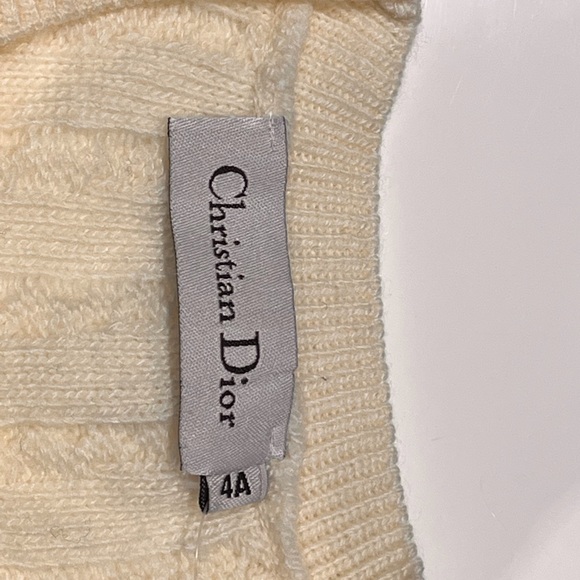 Christian Dior ivory wool tunic dress - Picture 6 of 9